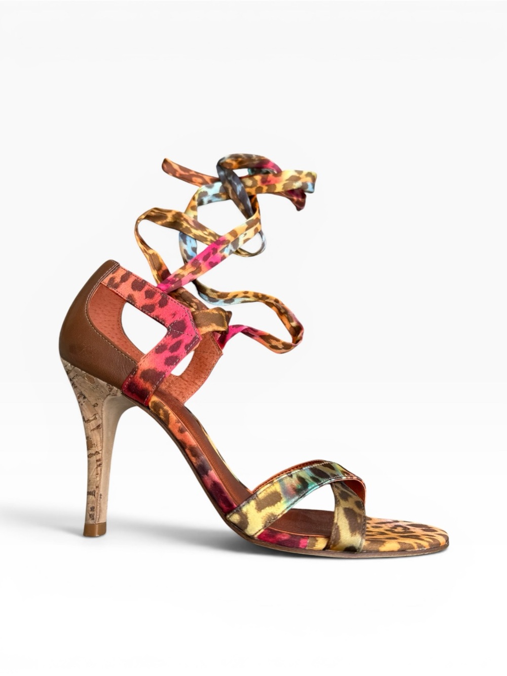Carlos by Carlos Santana SALSA Natural Pink Heels size 6.5